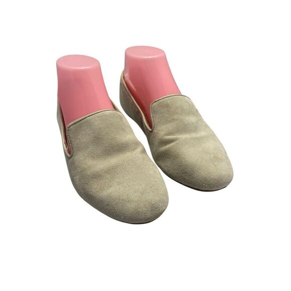 Birdies Shoes - Birdies The Starling Shadow Tan Suede Slip On Quilted Cushion Sole Flats Wms Sz